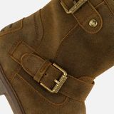 Panama Jack - Felina B27 - Laarzen - Bruin - Veloursleer - Flexibele Rubberzool