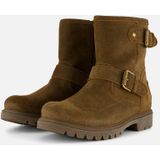 Panama Jack - Felina B27 - Laarzen - Bruin - Veloursleer - Flexibele Rubberzool
