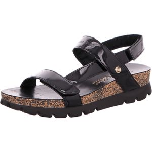 Panama Jack Sandaletten für Damen aus Italien, Spanien und Portugal für Damen, schwarz, Gr. 38 EU