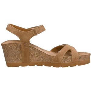 Panama Jack - Casual Sandalen - Bruin - Textiel - Dames