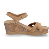 Panama Jack - Casual Sandalen - Bruin - Textiel - Dames