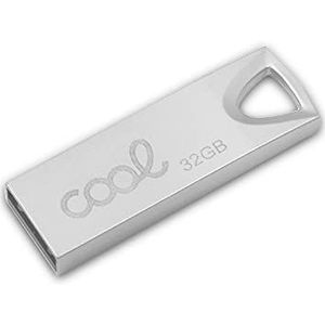 Pen Drive USB-stick X32 GB 2.0 COOL metaal KEY zilver