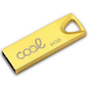 Pen Drive USB-stick X64 GB 2.0 Cool Metaal Goud