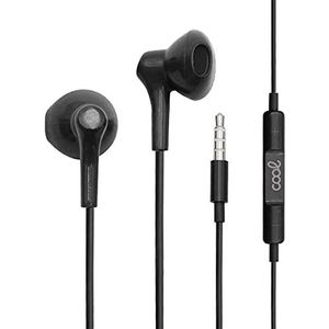 Hoofdtelefoon, 3,5 mm, coole stereo, met microfoon, zwart