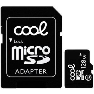 Cool 8434847046969 (128 GB, microSD, UHS-I), Geheugenkaart, Zwart
