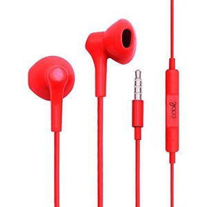 Hoofdtelefoon, 3,5 mm, coole stereo, met rode microfoon