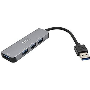 COOL SMARTPHONES & TABLETS ACCESSORIES,Hub USB Universal COOL SMARTPHONES & TABLETS ACCESSORIES 4 poorten USB (2.0/3.0) aluminium grijs