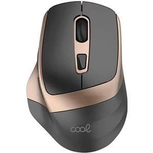 Cool Draadloze muis, stil, ergonomisch, zwart-goud