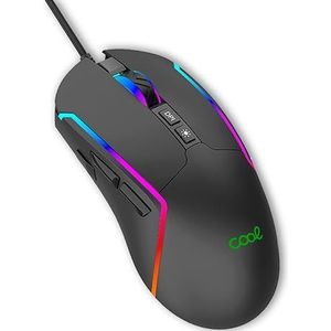 USB Gaming RGB muis (verlichting) Cool Strip zwart