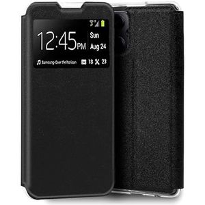 Cool Flip Cover voor Xiaomi Redmi Note 12 Pro/Poco X5 Pro, glad, zwart