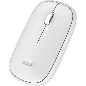Cool Slim draadloze muis, stil, 2-in-1 (Bluetooth + Adap. USB), wit