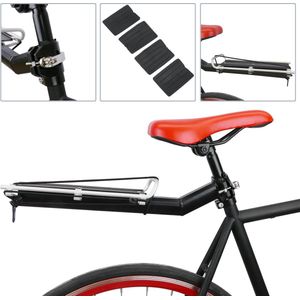 PrimeMatik - Metalen bagagerek achter voor fietsbuisbevestiging 29x12cm