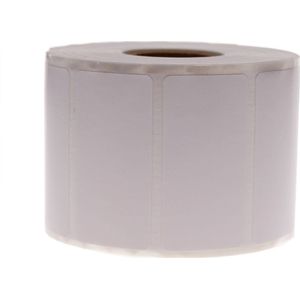 BeMatik - Rol van 1100 zelfklevende etiketten voor thermische transferprinter 50,8x25,4 mm