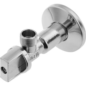 PrimeMatik - 1/2 ""-3/8"" messing lange hoekstopkraan