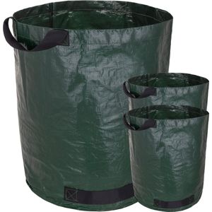 PrimeMatik - Tuinreinigingszakken met UV-bescherming 60L 45 x 38 cm 3 stuks