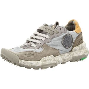 Satorisan - Chacrona - Casual Sneakers - Concrete Grey - Leer en Linnen