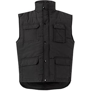 VELILLA Heren Multi-Pocket Vest, Zwart, XL