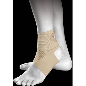Aanpasbare elastische enkelbrace beige L