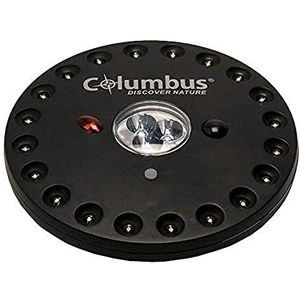 Columbus Lantern CL 1 | Krachtige LED -campinglamp met afstandsbediening. Een focus voor het dak van je tent met 23 LED, 3 verlichtingsmodi en 30 uur autonomie - zwarte buikspieren