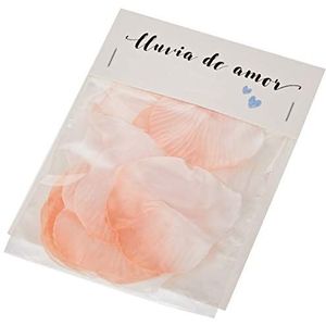 Mopec Lluvia d'Amor bloemblaadjes, ivoorkleurig, 9 x 11 cm, 24 stuks, wit, Eén maat
