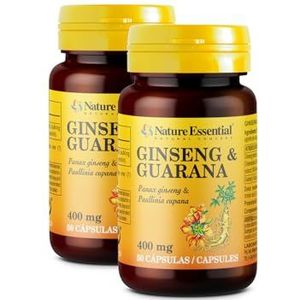 Ginseng & guarana 400 mg. 50 capsules (verpakking 2 stuks)