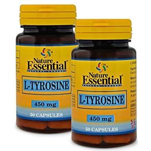 L-Tyrosina 450 mg. 50 capsules (verpakking 2 stuks)