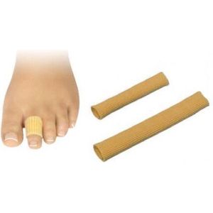 Teenring gel geribbeld maat M