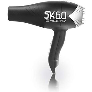 LIM HAIR SK 6.0 Professionele haardroger, gemaakt in Spanje, hoogste prestaties, 2400 W, Ionic Tourmaline, extra levensduur bij intensief gebruik (zwart)