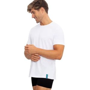 DON ALGODON Onderhemd, uniseks, 6 stuks, ademend, duurzaam, zacht, maximaal comfort, dag en nacht, Wit, S