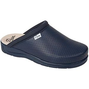 Dian Pisa Clog van technische microvezel, D'Cover Oeko-Tex, geperforeerd, SRA+E+OB, blauw, maat 34
