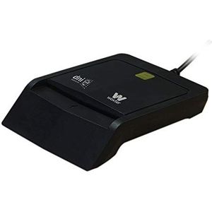 Woxter zwarte elektronische DNI-reader - Smart Electronic DNI-reader, DNI 3.0, plug en play, compatibel met PC en Mac Lector DNI Electrónico Negro zwart