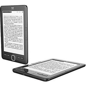 Woxter E-book Scriba 195 Black – e-book reader 15,2 cm (6 inch), 1024 x 758, E-Ink Pearl wit scherm, EPUB, PDF) Micro SD, houdt meer dan 4000 boeken, rubberen textuur, zwart