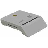 Woxter Witte elektronische ID-kaartlezer met combinatie van DNI 3.0, SD, MMC, MS, MSPro, XD, Micro SD enz. Compatibel met PC en Mac