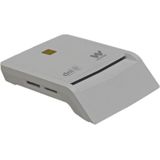 Woxter Witte elektronische ID-kaartlezer met combinatie van DNI 3.0, SD, MMC, MS, MSPro, XD, Micro SD enz. Compatibel met PC en Mac