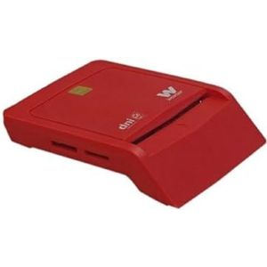 Woxter - Dni-combi-lezer - Elektronische ID-kaartlezer - Rood - USB 2.0