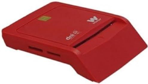 Woxter - Dni-combi-lezer - Elektronische ID-kaartlezer - Rood - USB 2.0