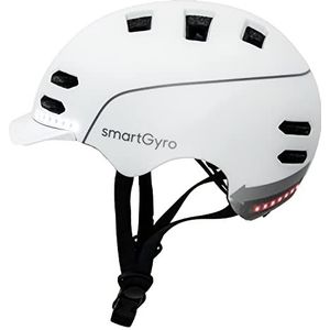 SMARTGYRO Unisex volwassenen smart-helm wit, L, wit, L