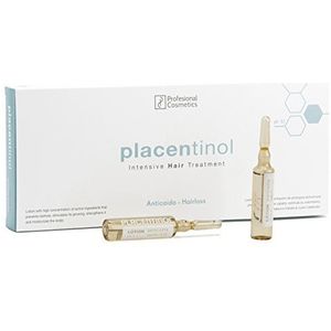 Professionele Cosmetics Placentinol Lotion ter voorkoming van haaruitval. Haargroeibehandeling - 12 ampullen van 10 ml - 120 ml.