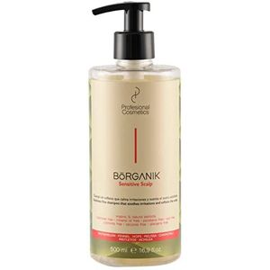 Professionele Cosmetics Borganik Sensitive Scalp 3-in-1 sulfaatvrije shampoo - 500 ml