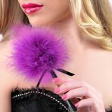 Secret play Feather Ticker Fuchsia Marabou veren kietelaar Blue Marabou 17 cm