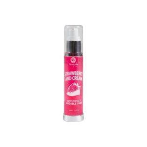 Secret play Hot Effect Strawberry with Cream glijmiddel met een smaakje Strawberry with Cream 50 ml