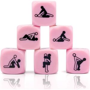 Dice Kamasutra Pictograms 6 Postures 25 mm
