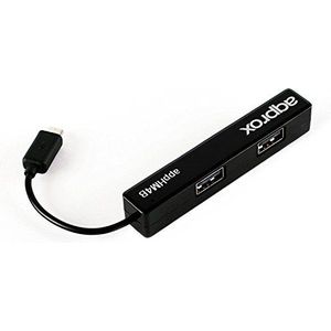 approx! APPHM4B - USB Hub - Zwart - 4 Poorten - USB 2.0 480 Mbps