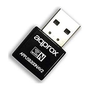 Approx appUSB300NAV2 (USB), Netwerkadapter, Zwart