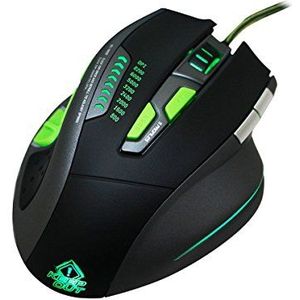 Keep Out - X9 Pro Gamingmuis - Zwart - Rubber - 9 Programmeerbare Knoppen