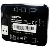 APPROX USB 2.0 extern, e- en smart card reader, zwart