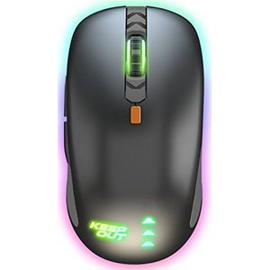 Keep Out Gaming X5Pro (Bedraad), Muis, Oranje, Zwart, Grijs