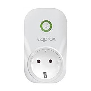 Approx appsp10 WiFi Smart stopcontact (aan/uit-knop, 2000 W, 8 taken vereist) kleur wit