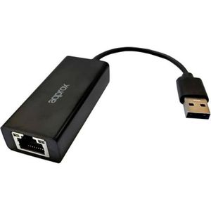 Approx Ethernet naar USB Adapter 2.0 - 100 Mbps - Zwart
