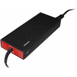 Approx APPUA90SLIM (90 W), Voeding voor notebooks, Rood, Zwart